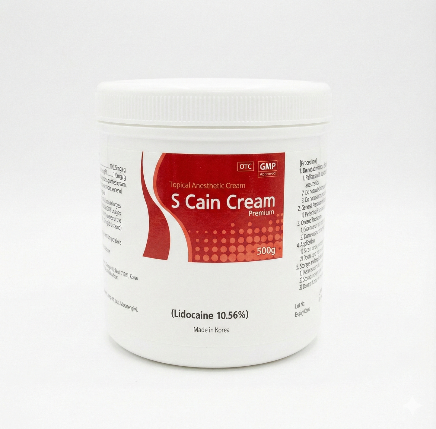 S-Cain Cream 10.56% (500g)